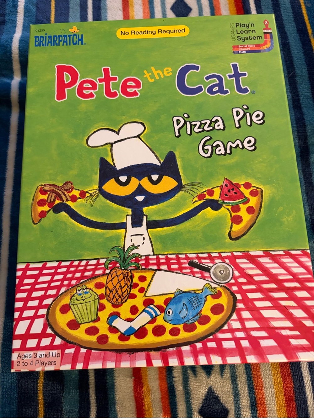 Pete the Cat Pizza Pie Game - Green Family Board Game All pieces inside